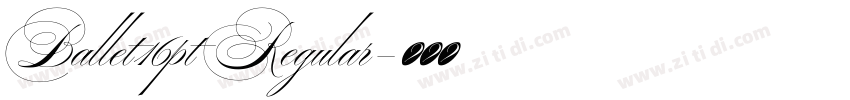 Ballet16pt Regular字体转换